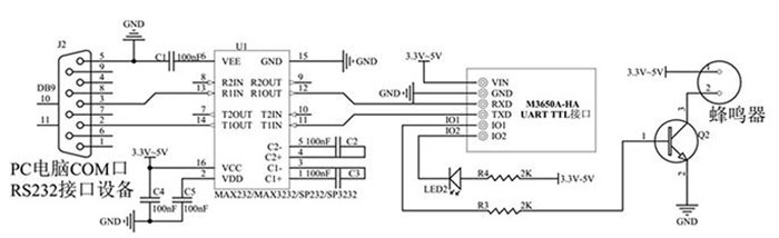Modulo lettore di schede IC RFID ad alta frequenza contactless S50 lettura e scrittura induzione porta seriale RS232 TTL 2