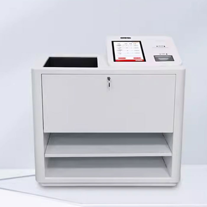 apparecchiatura RFID self-service cassa automatica restituzione libri da tavolo piattaforma di prestito e pagamento biblioteca abbigliamento intelligente all-in-one machine 3