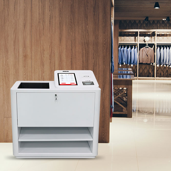 RFID <a href=https://equipments.rfid-life.com/ target='_blank'>Attrezzature</a> self-service cassa automatica desktop restituzione libri macchina tutto in uno abbigliamento intelligente biblioteca prestito e piattaforma di pagamento 6